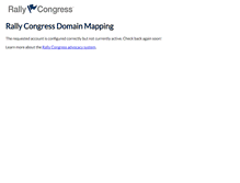 Tablet Screenshot of connect-to-capitol-hill.rallycongress.com